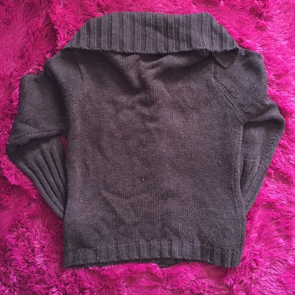 Vintage Hennes shawl collar brown acrylic cardigan - Picture 4 of 8